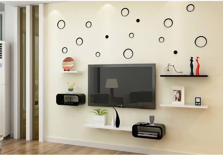 Bộ kệ gỗ decor trang trí tivi TV-01