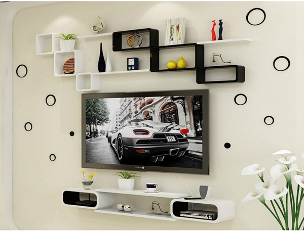 Bộ kệ gỗ decor trang trí tivi TV-29