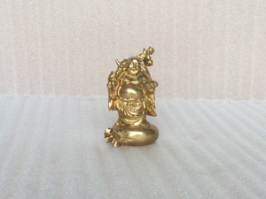 Tượng đồng Phật Di Lặc đứng cao 11cm - Q0294
