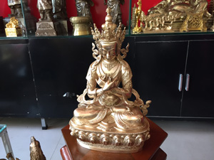 Tượng đồng Phật Kim Cang Tát Đỏa 35cm - Q0551