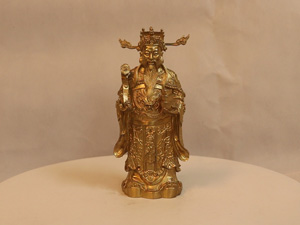 Tượng đồng Thần Tài cao 18cm - Q0266