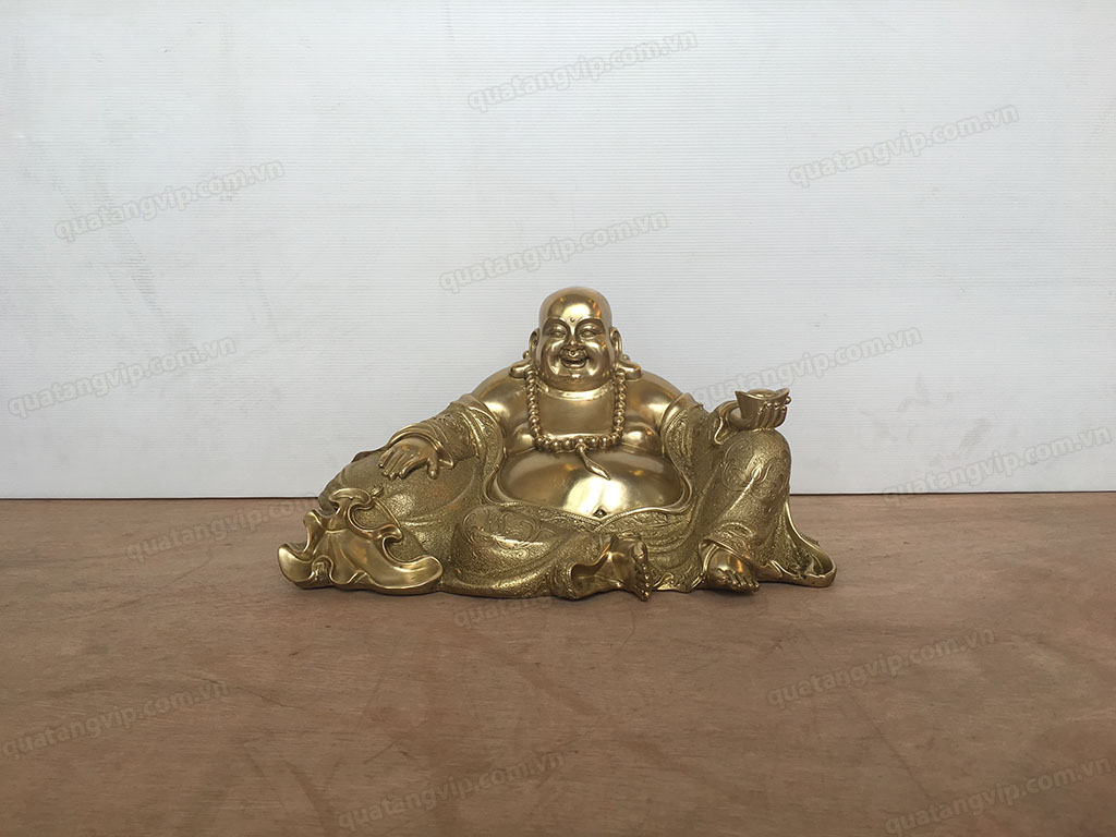 Tượng đồng Phật Di Lặc ngồi 30cm - Q0402